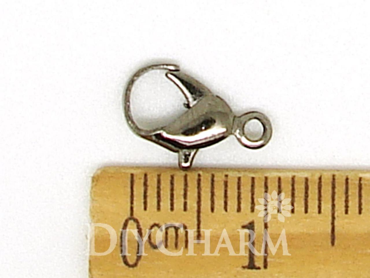 Gun Metal Lobster Clasp 12x5mm 100pcs Fg17579 on Luulla